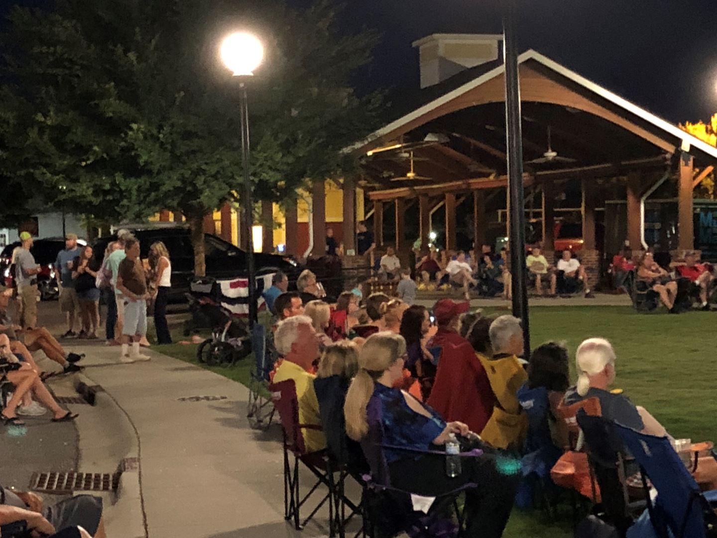People Seated Outside